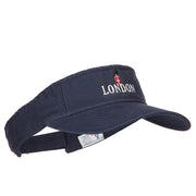 Queen Guard London Embroidered Pro Style Cotton Washed Visor