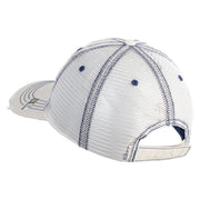 U.S. Army 4th Infantry Division Embroidered Low Profile Special Cotton Mesh Cap - Putty OSFM