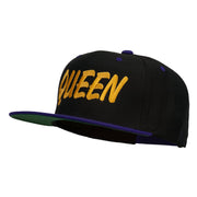 Queen Embroidered Two Tone Snapback Cap