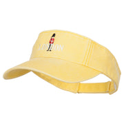 Queen Guard London Embroidered Pro Style Cotton Washed Visor