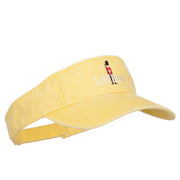 Queen Guard London Embroidered Pro Style Cotton Washed Visor