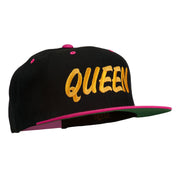 Queen Embroidered Two Tone Snapback Cap