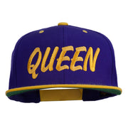 Queen Embroidered Two Tone Snapback Cap