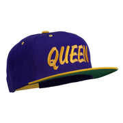 Queen Embroidered Two Tone Snapback Cap