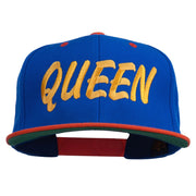 Queen Embroidered Two Tone Snapback Cap