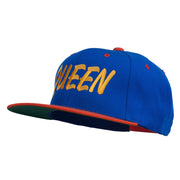 Queen Embroidered Two Tone Snapback Cap