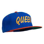 Queen Embroidered Two Tone Snapback Cap