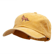 Coyote Howl Embroidered Unstructured Cotton Cap