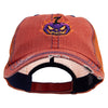 Halloween Pumpkin Flame Embroidered Low Profile Special Cotton Mesh Cap - Orange OSFM