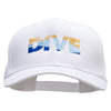 Dive Embroidered Unstructured Cotton Twill Washed Cap - White OSFM