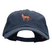 Coyote Howl Embroidered Unstructured Cotton Cap