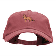 Coyote Howl Embroidered Unstructured Cotton Cap