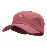 Coyote Howl Embroidered Unstructured Cotton Cap