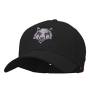 Wolf Motif Embroidered Low Profile Cotton Twill Cap