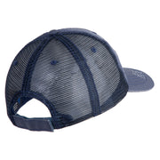 U.S. Army 5th Infantry Division Embroidered Low Profile Special Cotton Mesh Cap - Navy OSFM