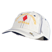 U.S. Army 5th Infantry Division Embroidered Low Profile Special Cotton Mesh Cap - Putty OSFM
