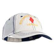 U.S. Army 5th Infantry Division Embroidered Low Profile Special Cotton Mesh Cap - Putty OSFM