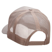 Kayaking Paddles Embroidered Solid Cotton Twill Mesh Prostyle Cap - Khaki OSFM