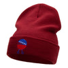 Patriotic Grill Embroidered Long Knitted Beanie