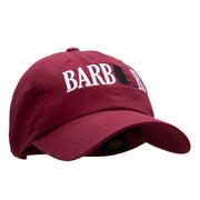 Barber Embroidered Unstructured Cotton Twill Washed Cap