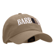 Barber Embroidered Unstructured Cotton Twill Washed Cap