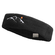 Yosemite Logo Embroidered Head Bands (terry) - Black OSFM