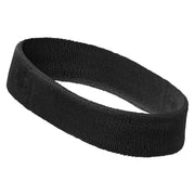 Yosemite Logo Embroidered Head Bands (terry) - Black OSFM