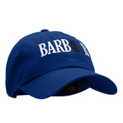 Barber Embroidered Unstructured Cotton Twill Washed Cap