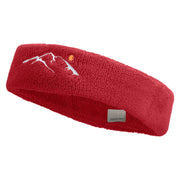 Yosemite Logo Embroidered Head Bands (terry) - Red OSFM