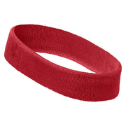 Yosemite Logo Embroidered Head Bands (terry) - Red OSFM