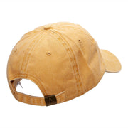 Bear Canada Leaf Embroidered Pigment Dyed Wash Caps