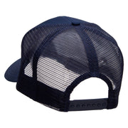 Landing Airplane Embroidered Solid Cotton Prostyle Twill Mesh Cap