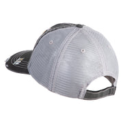 U.S. Army 7th Infantry Division Embroidered Low Profile Special Cotton Mesh Cap - Black OSFM