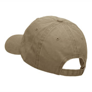 Bear Canada Leaf Embroidered Pigment Dyed Wash Caps