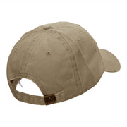 Bear Canada Leaf Embroidered Pigment Dyed Wash Caps