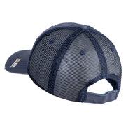 U.S. Army 7th Infantry Division Embroidered Low Profile Special Cotton Mesh Cap - Navy OSFM