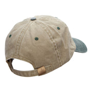 Elephant Mascot Embroidered Pigment Dyed Wash Caps