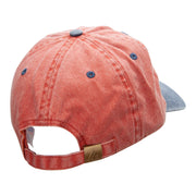 Elephant Mascot Embroidered Pigment Dyed Wash Caps