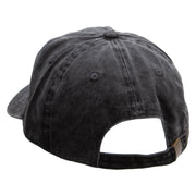 Spiny Ferocactus Embroidered Unstructured Pigment Dyed Cotton Cap - Black OSFM