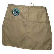 Machu Picchu Landscape Embroidered 3 Pockets Chef's Apron - Khaki OSFM
