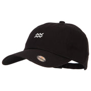 Aquarius Zodiac Sign Embroidered Unstructured Cap