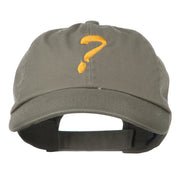 Question Mark Embroidered Cap