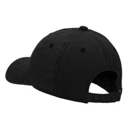 Minimalist Lion Outline Embroidered Unstructured Cotton Cap