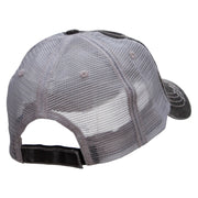 Papaya Embroidered Low Profile Special Cotton Mesh Cap - Black OSFM