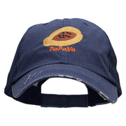 Papaya Embroidered Low Profile Special Cotton Mesh Cap - Navy OSFM