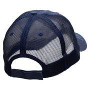 Papaya Embroidered Low Profile Special Cotton Mesh Cap - Navy OSFM