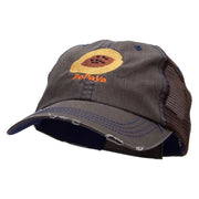 Papaya Embroidered Low Profile Special Cotton Mesh Cap - Brown OSFM