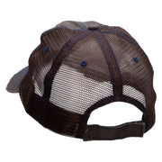 Papaya Embroidered Low Profile Special Cotton Mesh Cap - Brown OSFM