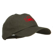 Crab Embroidered Unconstructed Cap