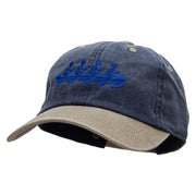 Rowing Team Embroidered Pigment Dyed Wash Cap